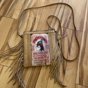 Brand New Montana West Vintage Rodeo Days Purse with Strap